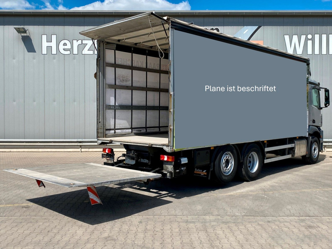 Schuifzeilen vrachtwagen Mercedes-Benz Antos 2543 | BÄR LBW*2x Schiebegardine*Kamera*AC