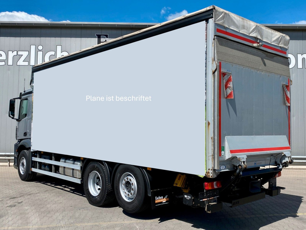 Schuifzeilen vrachtwagen Mercedes-Benz Antos 2543 | BÄR LBW*2x Schiebegardine*Kamera*AC