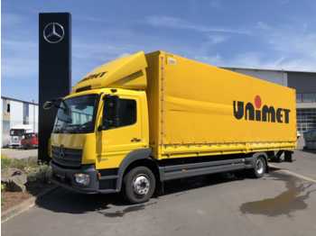 Schuifzeilen vrachtwagen Mercedes-Benz Atego 1230 L Pritsche + Plane + LBW