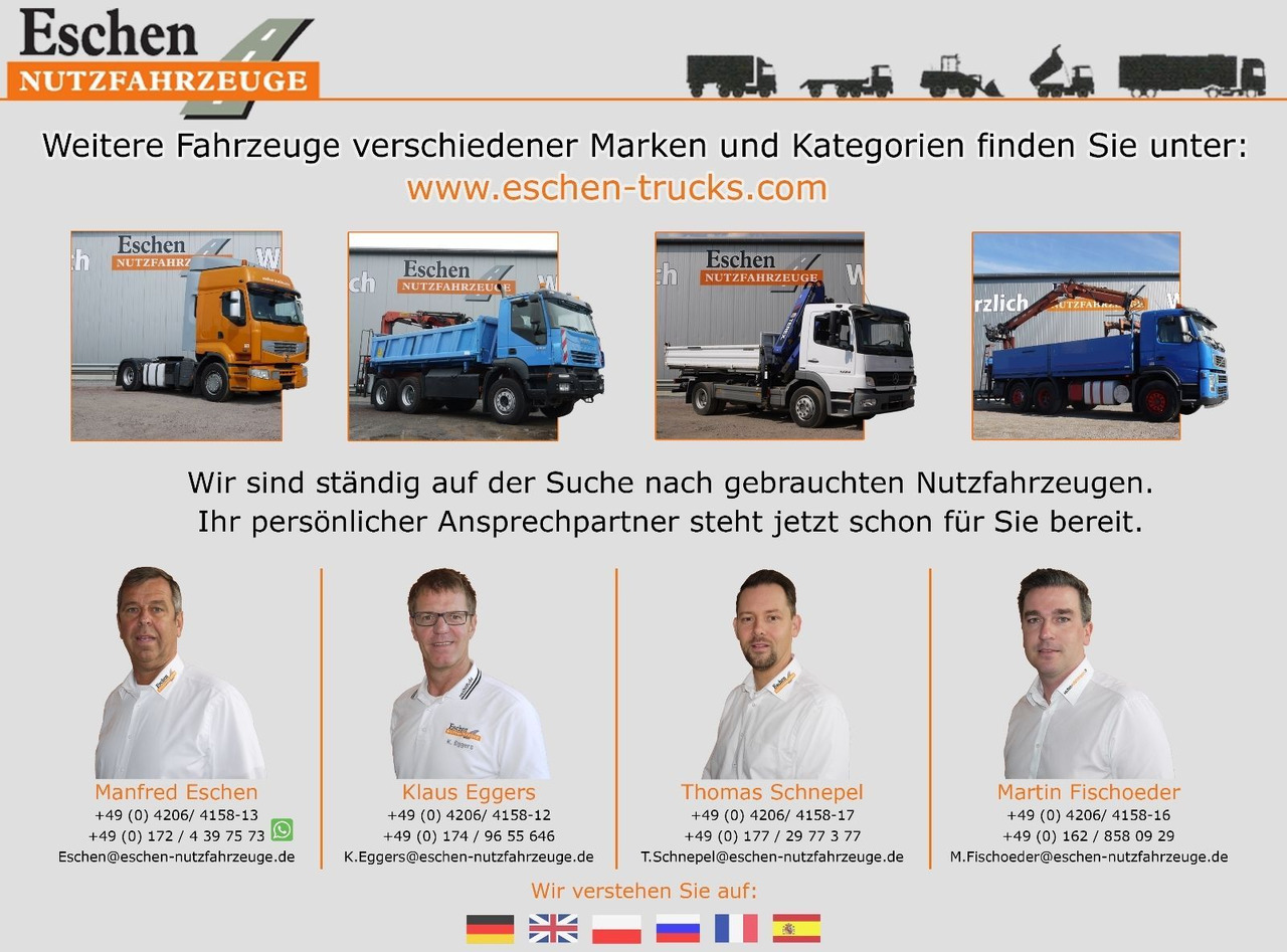 Schuifzeilen vrachtwagen Mercedes-Benz Atego 1624 I 2,66m Höhe*Pritsche*Plane*LBW*AHK