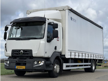 Renault D D16.280 EURO6 2018. Schuifzeil Bakwagen met Laadklep. - Schuifzeilen vrachtwagen