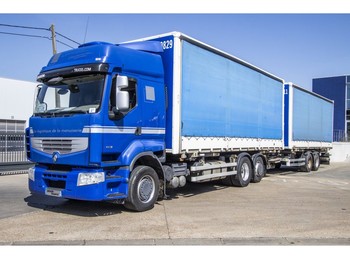 Schuifzeilen vrachtwagen Renault PREMIUM 460 DXI+INTARDER+REMORQUE 2 ESSIEUX