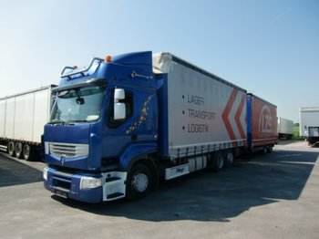 Schuifzeilen vrachtwagen Renault Premium 450 DXI Route Jumbo Komplettzug