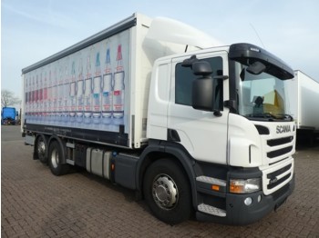 Schuifzeilen vrachtwagen Scania P400 6x2*4 man. ret. pde