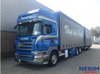Schuifzeilen vrachtwagen Scania R500 V8 Euro 5 Retarder + Trailer