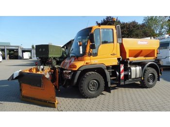 Vrachtwagen UNIMOG U300 4x4, E5, Klima, Winterdienst, Schild + Streuer