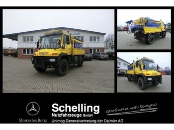 Vrachtwagen met open laadbak UNIMOG U 500L - Winterdienst - Euro 5 - Schmidt: afbeelding 1