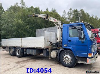 Vrachtwagen met open laadbak VOLVO FL12 420 Manual + Crane Hiab 080 AW: afbeelding 1