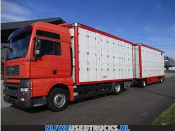 Veewagen vrachtwagen MAN TGA 18 440 XXL Triple stock + Trailer