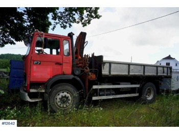 Kipper vrachtwagen, Kraanwagen Volvo F7: afbeelding 1