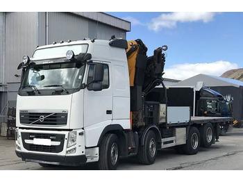 Vrachtwagen met open laadbak Volvo FH520 m/60TM kran SE VIDEO: afbeelding 1