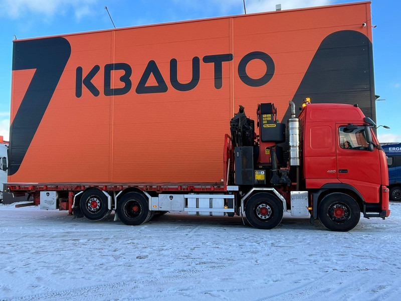 Vrachtwagen met open laadbak, Kraanwagen Volvo FH 420 8x2*6 PK 72002 / PLATFORM L=7548 mm: afbeelding 6