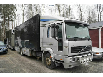 Autovrachtwagen vrachtwagen Volvo FL6L (609) Car transport and specially built trail: afbeelding 1