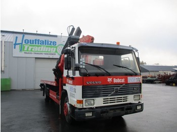 Vrachtwagen met open laadbak Volvo FL7 - platform + crane: afbeelding 1