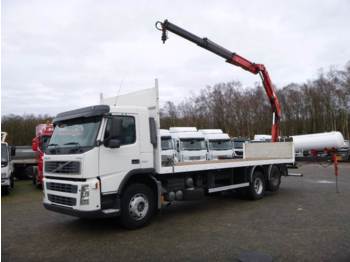 Vrachtwagen met open laadbak Volvo FM12-380 6X2 + Fassi F130 + rotator: afbeelding 1