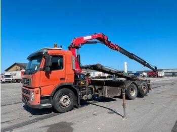 Containertransporter/ Wissellaadbak vrachtwagen, Kraanwagen Volvo FM9 300 6x2 / HMF 1820 K3 (Year: 2014): afbeelding 1