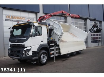 Nieuw Kipper vrachtwagen Volvo FMX 13.460 8x4 Tridem NEW Euro 6 HMF 16 ton/meter Z-Kran: afbeelding 1
