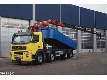 Kipper vrachtwagen Volvo FM 400 8x4 Kipper HMF 22 ton/meter laadkraan: afbeelding 1
