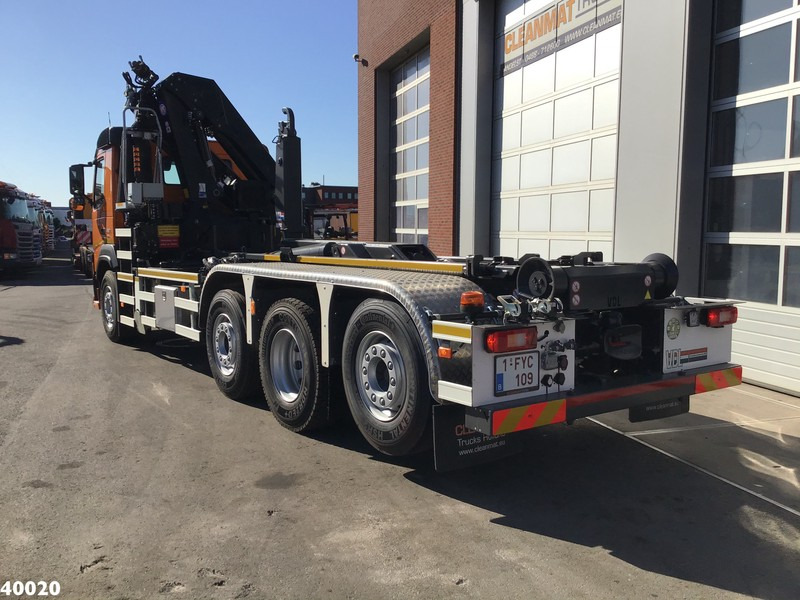 Haakarmsysteem vrachtwagen, Kraanwagen Volvo FM 420 8x2 HMF 28 ton/meter laadkraan Welvaarts weighing system: afbeelding 3