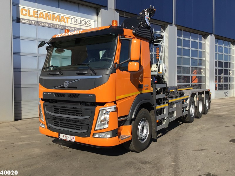 Haakarmsysteem vrachtwagen, Kraanwagen Volvo FM 420 8x2 HMF 28 ton/meter laadkraan Welvaarts weighing system: afbeelding 2