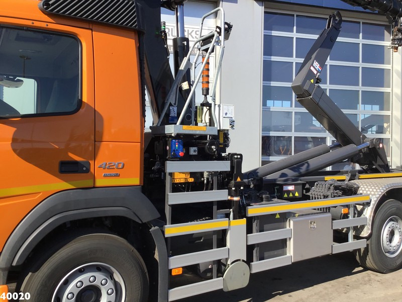 Haakarmsysteem vrachtwagen, Kraanwagen Volvo FM 420 8x2 HMF 28 ton/meter laadkraan Welvaarts weighing system: afbeelding 6