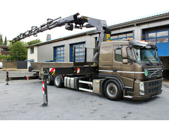 Vrachtwagen met open laadbak, Kraanwagen Volvo FM 420 EEV 6x2 Container+Palfinger Kran PK 53002: afbeelding 1
