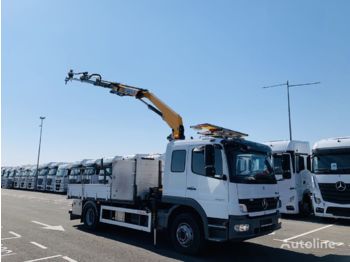 Vrachtwagen met open laadbak MERCEDES-BENZ 1624L Atego su KRANU