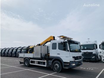Vrachtwagen met open laadbak MERCEDES-BENZ 1624 L Atego su KRANU