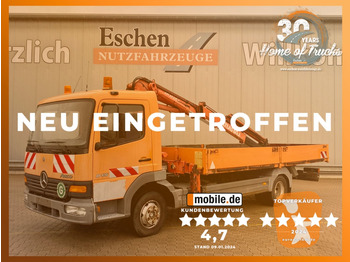 Vrachtwagen met open laadbak Mercedes-Benz 815 / Atlas-Faltkran