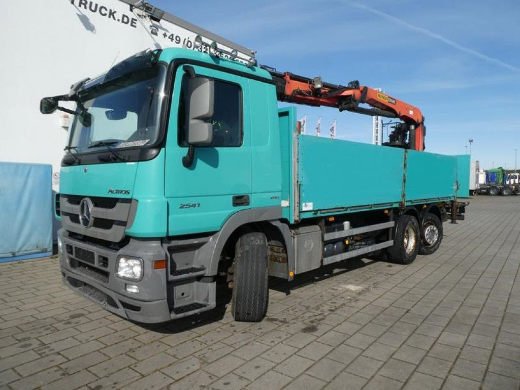 Vrachtwagen met open laadbak Mercedes-Benz Actros 2641 L 6x2 Pritsche Heckkran PK 18.001-L
