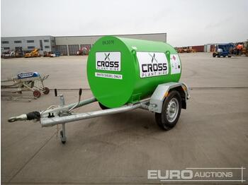 Opslagtank Cross Plant 1000 Litre Single Axle Bunded Fuel Bowser: afbeelding 1