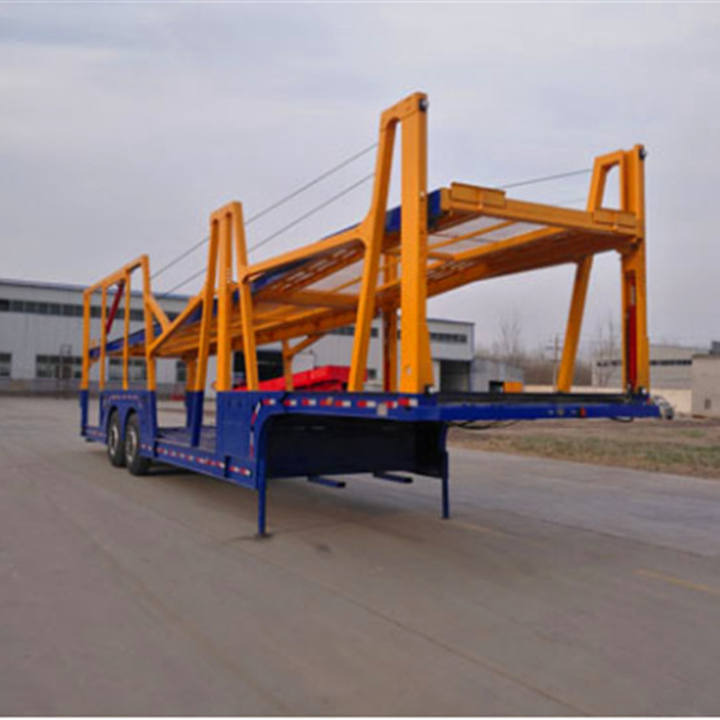  XCMG Official Manufacturer Flat Bed Container Car Transport Semi Truck Trailer - Autotransport oplegger: afbeelding 5