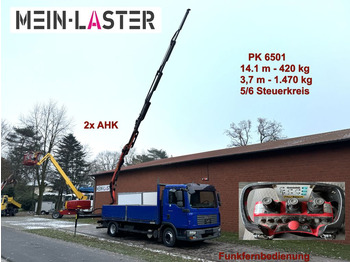 MAN TGL 8.210 Palfinger PK 6501 14m 440kg, 5+6 St. F  - Vrachtwagen met open laadbak: afbeelding 1