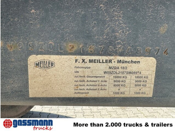 Kipper aanhangwagen Meiller Meiller MZDA 18/2, geteilte Alu-Bordwände, ca.: afbeelding 3