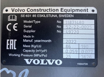 Graaflaadmachine Volvo Böschungslöffel schwenkbar: afbeelding 4