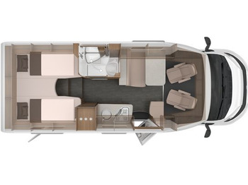 Half integraal camper KNAUS
