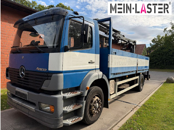 Vrachtwagen met open laadbak, Kraanwagen Mercedes-Benz 1823 Atego Atlas 105.2 1.Hand nur 226.000 km: afbeelding 2
