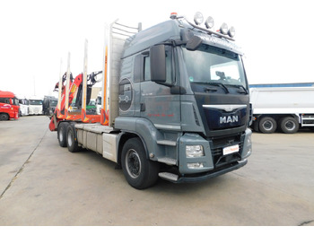 Houttransport, Kraanwagen Man Tgs: afbeelding 2