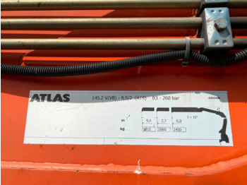 Kraanwagen, Vrachtwagen met open laadbak Mercedes-Benz Arocs 2545 L/6x2/4 Arocs 2545 L/6x2/4, Atlas Kran, 145.2-A19 VB, 9,4m-1.51 to, Lenkachse, entlastbar, Retarder, Klima,: afbeelding 3