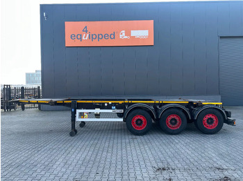 Containertransporter/ Wissellaadbak oplegger Burg 20FT / 20FT SWAP ADR (EX/II, EX/III, FL, AT) Chassis, 3.690kg, SAF INTRADISC, 2x Liftaxle, NL-chassis, APK/ADR: 08-2025: afbeelding 2