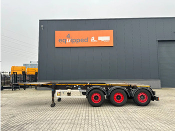 Containertransporter/ Wissellaadbak oplegger Burg 20FT ADR (EX/II, EX/III, FL, AT) Chassis, Empty weight : 3.690kg, SAF INTRADISC, 2x Liftaxle, NL-chassis: afbeelding 2