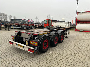 Containertransporter/ Wissellaadbak oplegger Burg 20FT ADR (EX/II, EX/III, FL, AT) Chassis, Empty weight : 3.690kg, SAF INTRADISC, 2x Liftaxle, NL-chassis: afbeelding 4