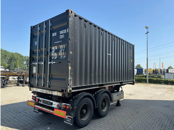 Containertransporter/ Wissellaadbak oplegger Krone 2-axle 20FT chassis + 20FT DV 8'6" container ONE-WAY: afbeelding 4