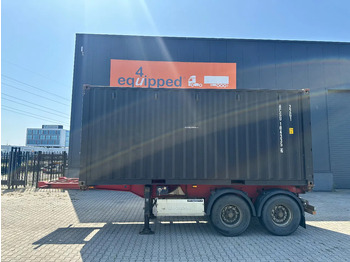 Containertransporter/ Wissellaadbak oplegger Krone 2-axle 20FT chassis + 20FT DV 8'6" container ONE-WAY: afbeelding 2