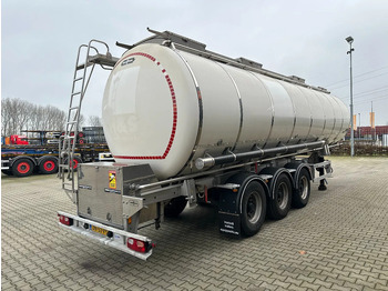 Tankoplegger voor het vervoer van voedsel Van Hool LEVENSMIDDELEN / 39.000L / 3-KAMMER / INOX / NL-Auflieger / APK: 05/2026: afbeelding 3