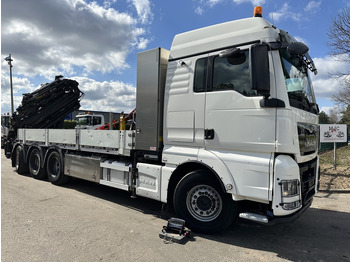 Kraanwagen MAN TGX 35.420 8x4-4 TRIDEM + CRANE (26m!) HIAB X-HIPRO 408 E-5 + JIB 100X-5 - PLATFORM 6m40 - *306.245km* - BE TRUCK: afbeelding 3