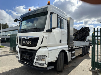 Kraanwagen MAN TGX 35.420 8x4-4 TRIDEM + CRANE (26m!) HIAB X-HIPRO 408 E-5 + JIB 100X-5 - PLATFORM 6m40 - *306.245km* - BE TRUCK: afbeelding 4