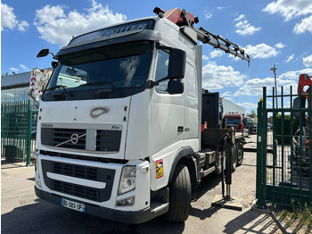 Vrachtwagen met open laadbak, Kraanwagen Volvo FH 500 6X2 PRITSCHE + KRAN PALFINGER PK50002 E 5x - RETARDER - PLATFORM 6m20 - TWISTLOCKS 20' - 561.000km - EURO 5: afbeelding 3