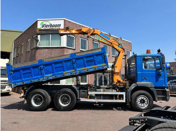 Kipper vrachtwagen, Kraanwagen MAN 33 FE 33.410 6X4 KRAAN + KIPPER EURO 2 BLADGEVEERD: afbeelding 4 Kipper vrachtwagen, Kraanwagen MAN 33 FE 33.410 6X4 KRAAN + KIPPER EURO 2 BLADGEVEERD: afbeelding 4