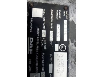 Motor voor Vrachtwagen DAF WS315L   truck: afbeelding 5